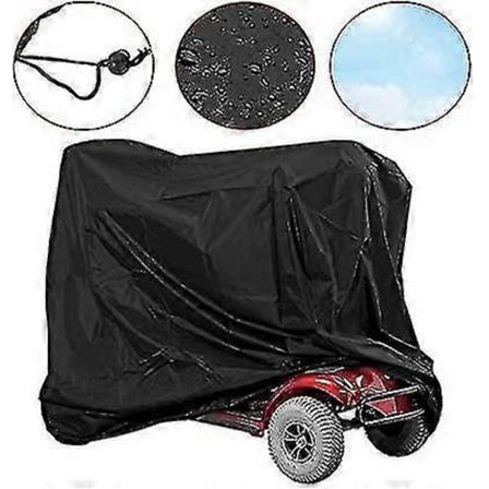 Vanntett trekk for elektrisk rullestol, allværsbeskyttelse 140x66x91cm slitesterk [DB]