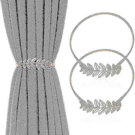 2 stk Gardinholdere Gardin Klips Gardin Holder Alloy Gardin Holder