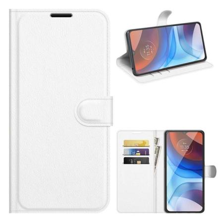 Classic Motorola Moto E7 Power Flip etui - Hvid White