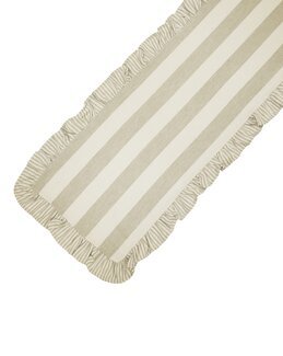 Kaitaliina Filippa lankavärjätty raita Sand