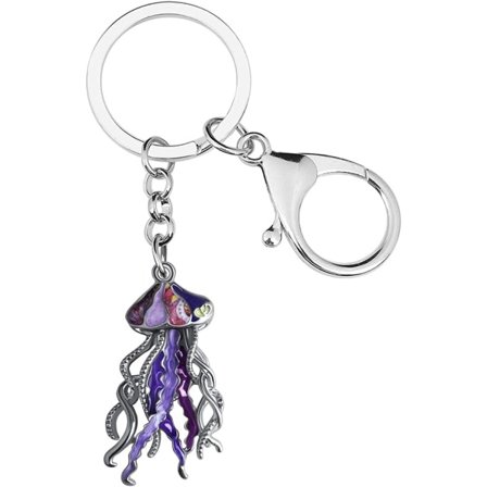 Emalje legering Søt manet nøkkelring Charm Presenter