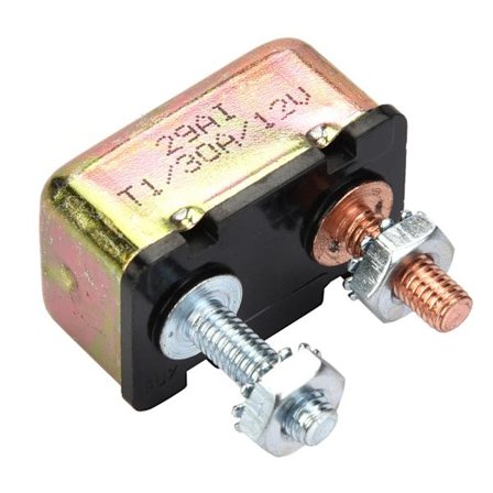 Auto Marine 12/24V Universal Automatisk Sikring Reset Strømbryter med Metalldeksel (30A)