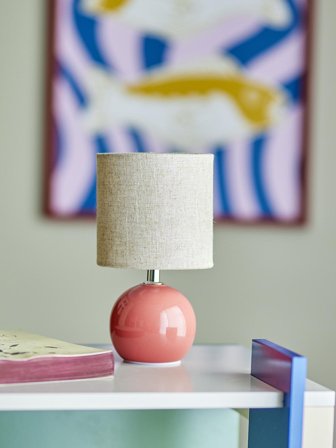 Bloomingville Valdis Bordlampe Rosa H24