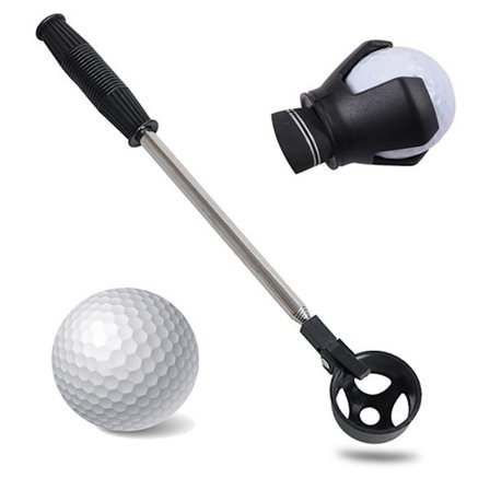 Bold Retriever i rustfrit stål, udtrækkelig bold retriever teleskopisk til vand med boldgriber tilbehør gave til mænd