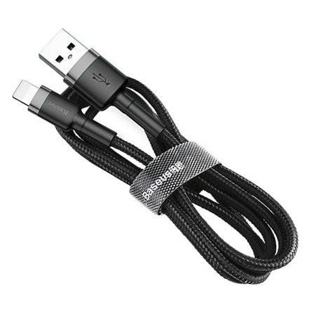 Baseus Cafule USB-A / Lightning 1,5A QC 3.0-kabel 2 m - svart
