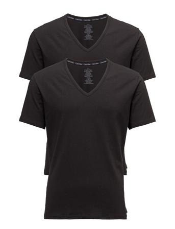 2P S/S V Neck T-shirts Short-sleeved Musta Calvin Klein