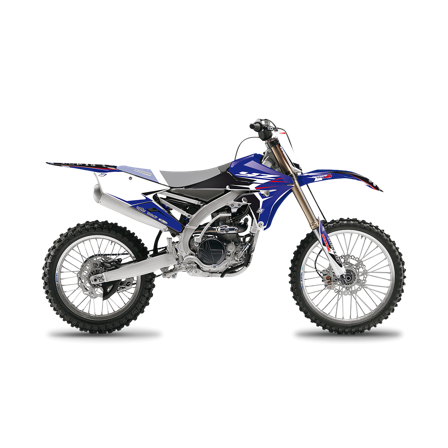 Stickerset Blackbird Dream 4 Blauw-Zwart-Wit - Kawasaki KX 250 2021-2023