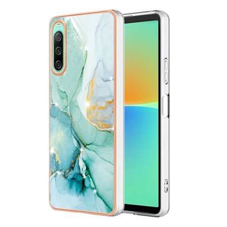 Marble Sony Xperia 10 IV Suojakotelo - Green Color Mix