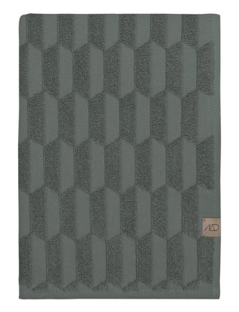 Geo Bath Towel Home Textiles Bathroom Textiles Towels & Bath Towels Grøn Mette Ditmer