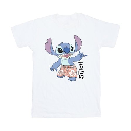 Disney Boys Lilo & Stitch Bermuda Shorts T-Shirt 7-8 år Vit