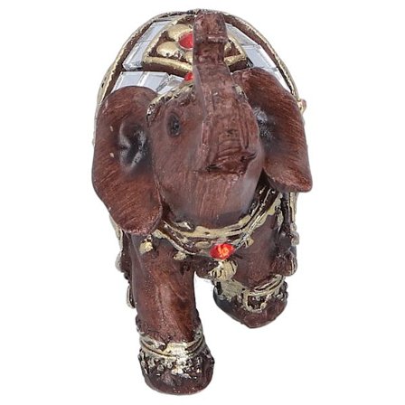 Rød Elefant Statue i Resin Skrivebords Ornament Hjem Stue Dekoration Gave 7x3.5x7cm