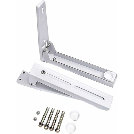 Mikroaaltouunin seinäteline, ruostumattomasta teräksestä valmistetut mikroaaltouunin kannattimet, seinään kiinnitettävä mikroaaltouunihylly, 