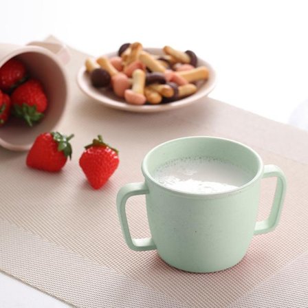 To-hånds kop i ensfarvet drikkekop Mælkekaffekop, Praktisk og populær