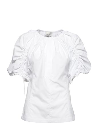 Puffed Slv Blouse W Shirring Detail White 3.1 Phillip Lim
