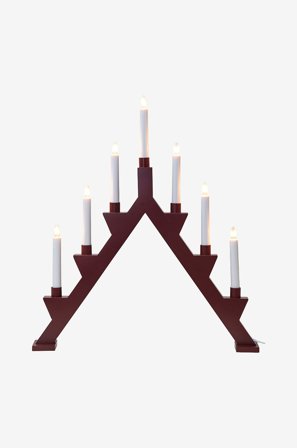 Star Trading - Kynttilänjalka Zack 7L - Punainen - Sähkökyntteliköt - - Homeroom