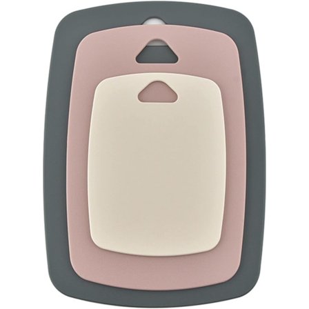 Kök Plast Skärbräda Set om 3, Professionella Flerfärgade Hackbrädor Set