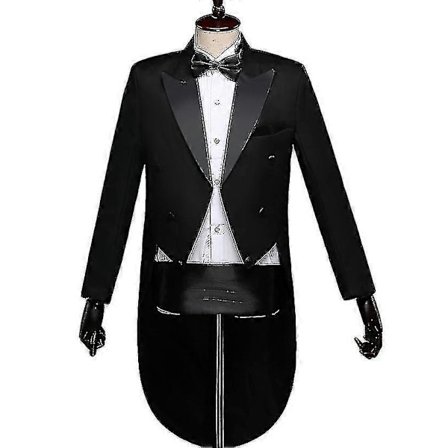 Miesten frakki smokkipuku housusetti, miesten smokkipukuhousut rusettisolmiolla