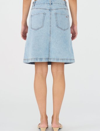 IVY Copenhagen Ivy-Henna Skirt Wash Preston - Blue - 36