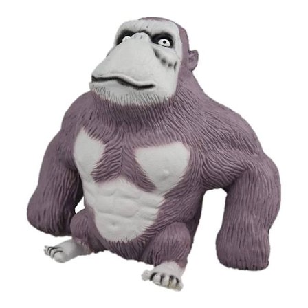 DB Squishy Monkey Anime Figurine Latex Monkey Gorilla Legetøj Jungle Dyr Figurine, Voksne Squishy Gorilla Stress Legetøj