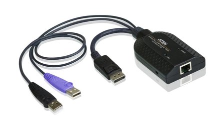 ATEN KA7169 DisplayPort USB Virtual Media KVM Adapter Cable with Smart Card Reader (CPU Module) - KVM / lydutvider