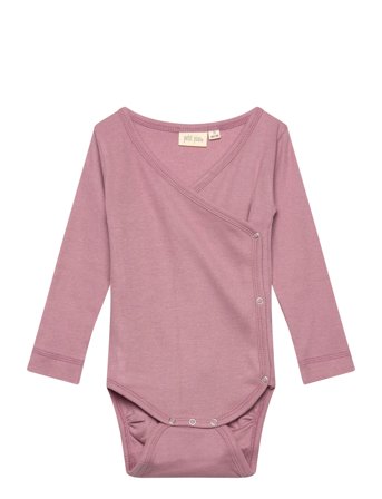 Petit Piao Ppdi Body L/S Fold Over Noos - Pink - 74
