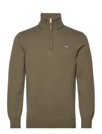 Casual Cotton Half Zip GANT Green