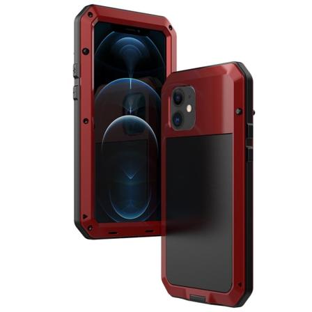 Stødabsorberende HEAVY DUTY Skal i Aluminium - iPhone 12 Pro Max Röd