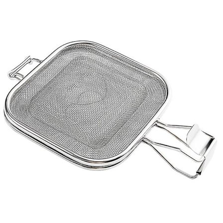 Toastjern i rustfritt stål med grillnett for brød (FMY)