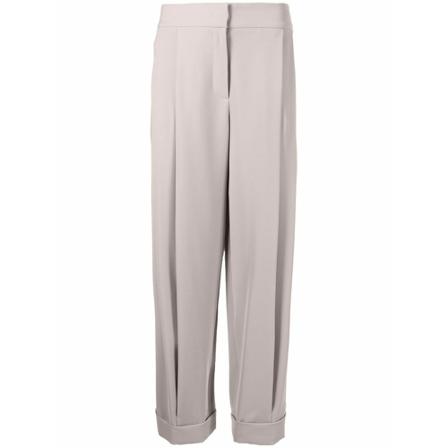 Emporio Armani, Wide Trousers Grijs, Dames, Maat:XS