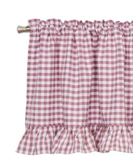 Stina-ruudullinen röyhelöverhokappa Kanerva