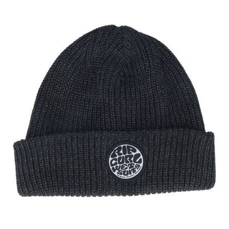 Rip Curl - Svart cuff Beanie - Kids Icons Reg Beanie Black Cuff @ Hatstore