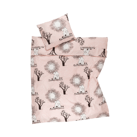 Arabia Mumin Bäddset 150X210 Kärlek Påslakan & Rosa