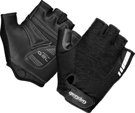 GripGrab Women's ProGel Padded Short Finger Glove Women workout gloves Black L