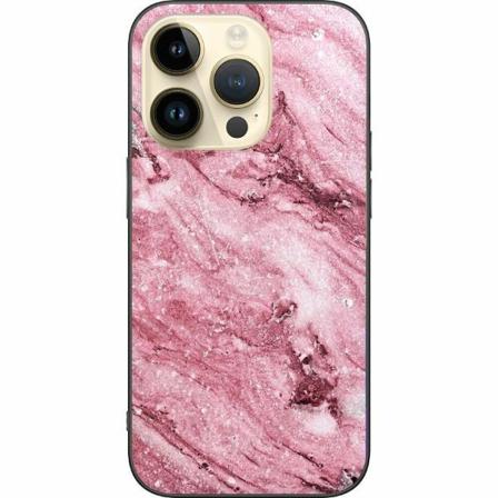 Apple Iphone 14 Pro Svart Skal Glitter Marble