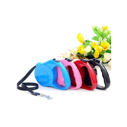 Itsevetäytyvä 3M nylon-jatkettava talutushihna koirille ja kissoille, pennun juoksupantakaulapanta, sopii pienille ja keskisuurille koirille ja 