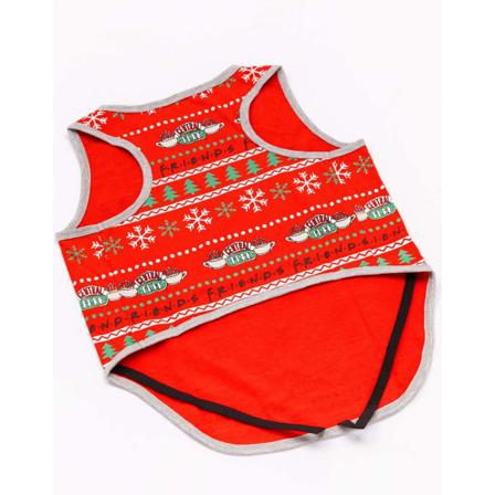 Friends Central Perk Christmas Dog Pyjamas M Röd