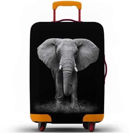 Trykk Koffertbeskyttende Veske Deksel Støvtett Deksel Elefant Elephant XL