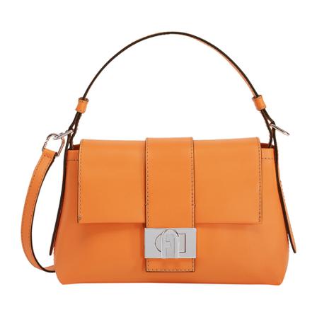 Furla, Shoulder Bags Oranje, Dames, Maat:ONE Size,leer