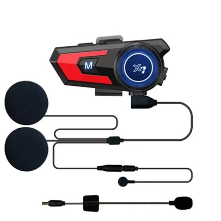 Motorcykel Intercom Headset X7 Svart