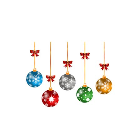 Julekugle Vægklistermærke Stue Soveværelse Dekoration