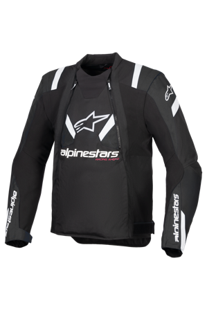 Motorradjacke Alpinestars T-Stunt Air Schwarz/Weiß XL