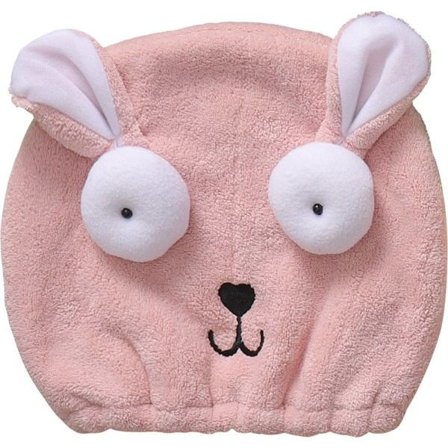 TG Hårhåndklæde til kvinder, piger, søde tegnefilm børn Ultraabsorberende hårhåndklædeomslag Blød mikrofiber Hurtigtørrende hår turban