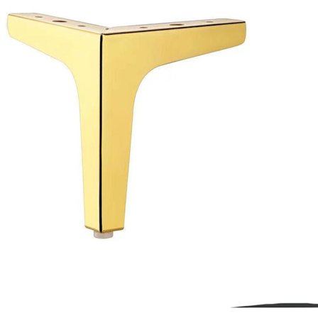 Børstede messing metal møbelben