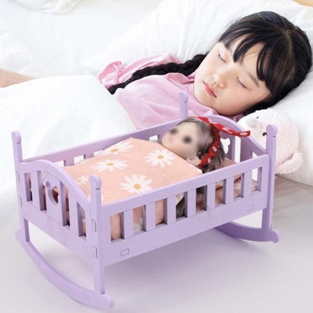 IC 1:12 Dukkehus Miniatyr Prinsesse Sengmodell Soveromsmøbler D