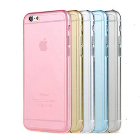 Transparent Silikon Tpu-skal Till Iphone 6/6s - Fler Färger Svart