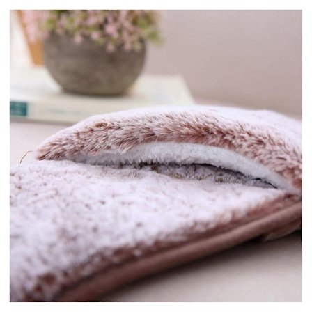 Varmvattenflaska Elektrisk Vintervärmare, Uppladdningsbar, Avtagbart Tvättbart Överdrag, Plysch Midjeväska, Varma Händer Varm Mage