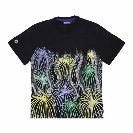 Octopus T-Shirts Sort, Herre