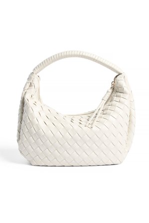 NA-KD Wrapped Handle Woven Handbag - Tasker - Beige - One Size