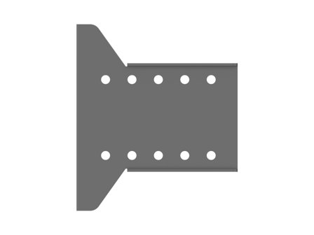 Multibrackets M Pro Series - monteringskomponent - for LCD-skjerm - svart