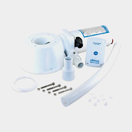 Electric conversion kit for manual marine toilet Albin Standard Electric Toilet Conversion Kit 12 V